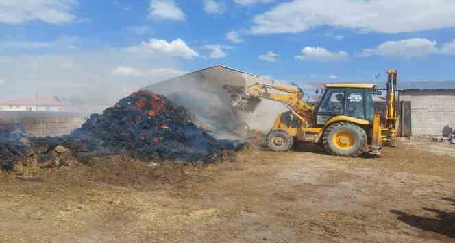 Karaman’da saman yangını