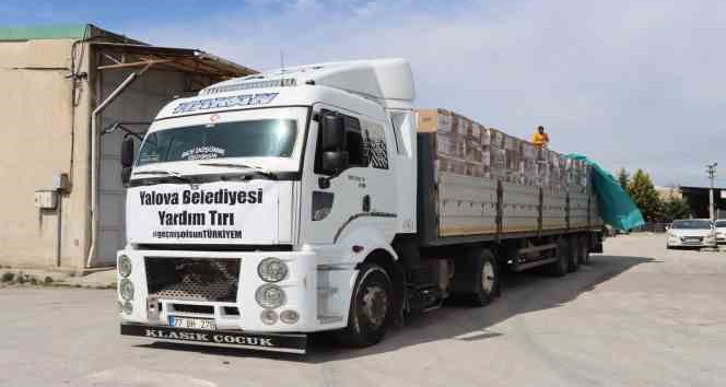 Yalova Belediyesinden deprem bölgesine bin 500 gıda kolisi