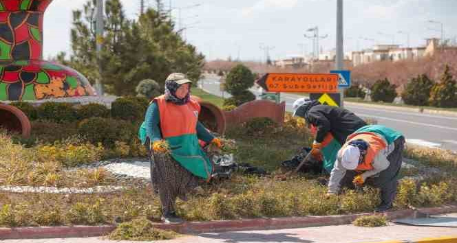 Nevşehir sokaklarında peyzaj çalışmaları yapılıyor