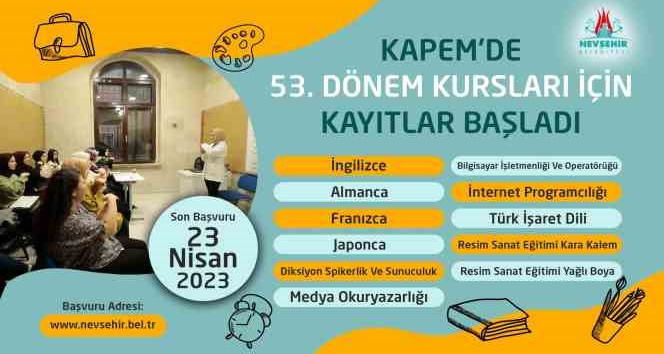 KAPEM’de yeni dönem kurs kayıtları başladı