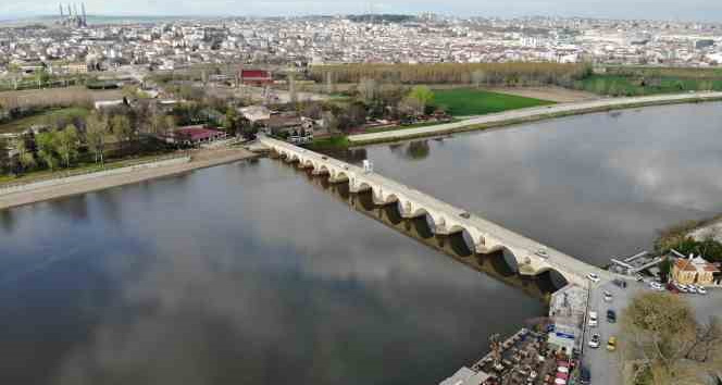 Edirne’de son yağışlarla birlikte Tunca ve Meriç Nehirleri’nin debisi 2 kat arttı