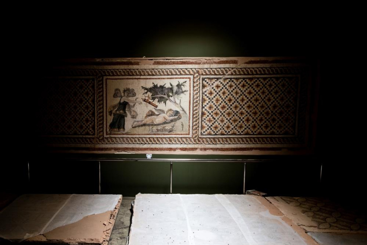 Dünyanın en büyük mozaik müzesindeki eserlere deprem kalkanı