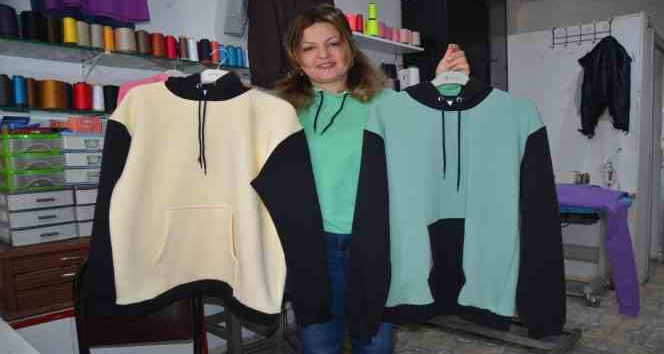 Atık kumaşları kıyafete dönüştürüp, 4’te bir fiyatına satıyor