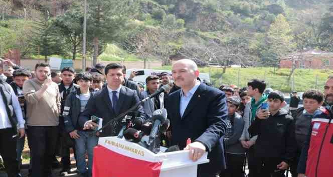 İlk ders zilini Bakan Soylu çaldı: "Sizleri bu yarışta geride bırakmayacağız"