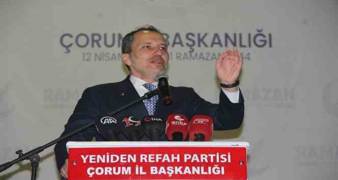 Erbakan: "PKK ve FETÖ’nün açıkça destek verdiği 7’li ittifaka milletimizi teslim etmemek adına Cumhur İttifakı’na katıldık”