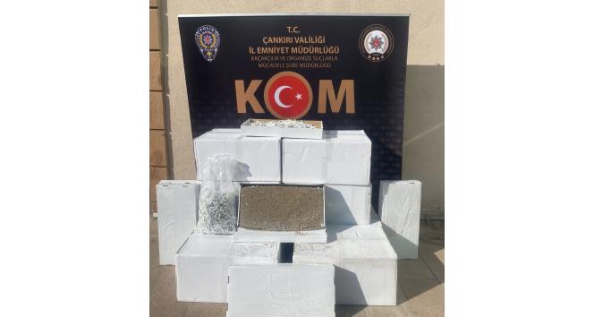 Çankırı’da 18 bin içi doldurulmuş kaçak makaron ele geçildi