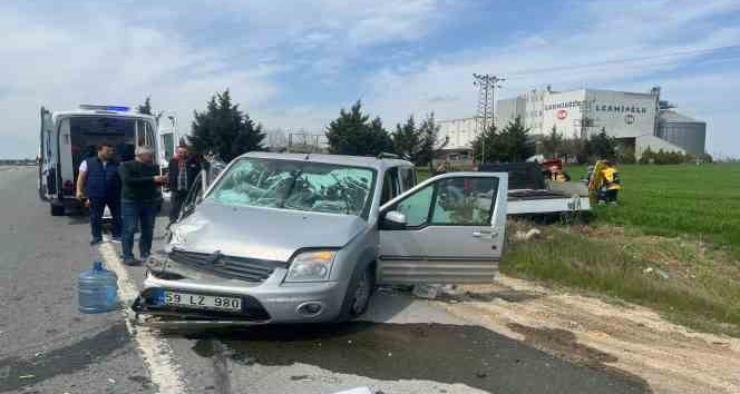 Kırklareli’nde trafik kazası: 2 yaralı