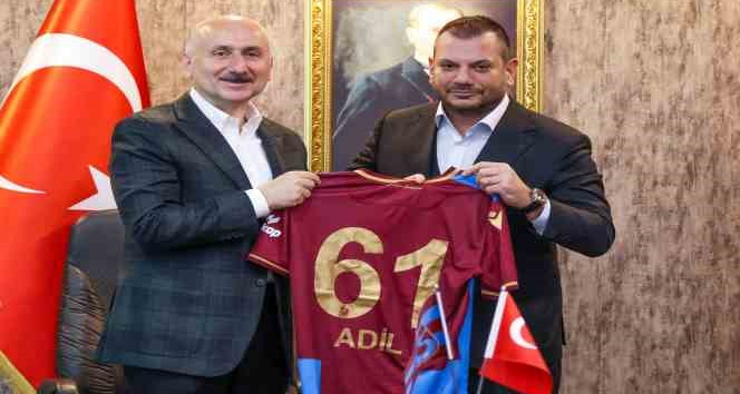 Bakan Adil Karaismailoğlu, Trabzonspor’u ziyaret etti