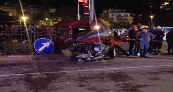 Trabzon’da trafik kazası: 1 ölü, 1 yaralı