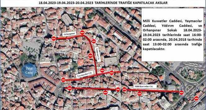 Çarşı merkezde yollar trafiğe kapanıyor