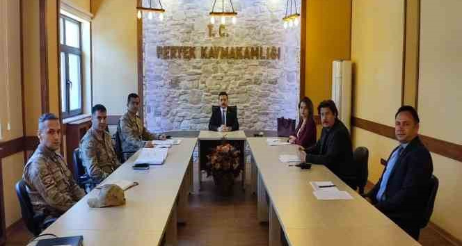 Pertek’te seçim güvenliği toplantısı yapıldı