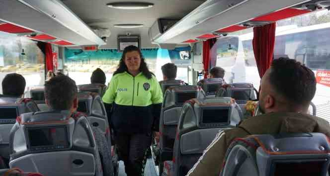 Polis ekiplerinden bayram öncesi emniyet kemeri denetimi