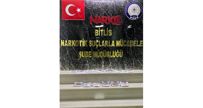 Bitlis’te 1 kilo 117 gram metamfetamin ele geçirildi