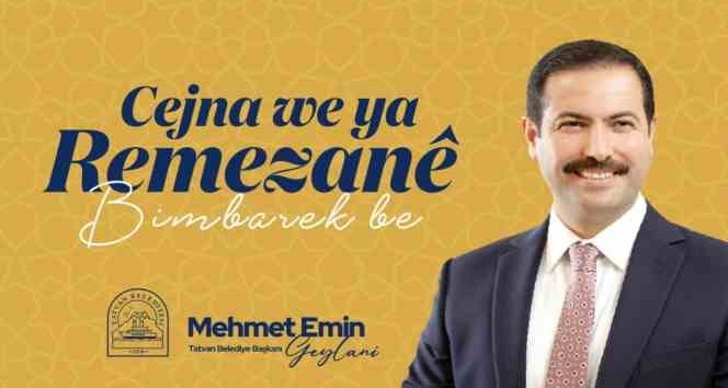 Başkan Geylani’den Ramazan Bayramı mesajı