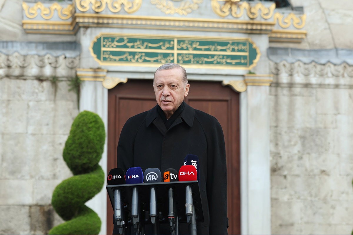 Cumhurbaşkanı Erdoğan bayram namazını Ayasofya'da kıldı