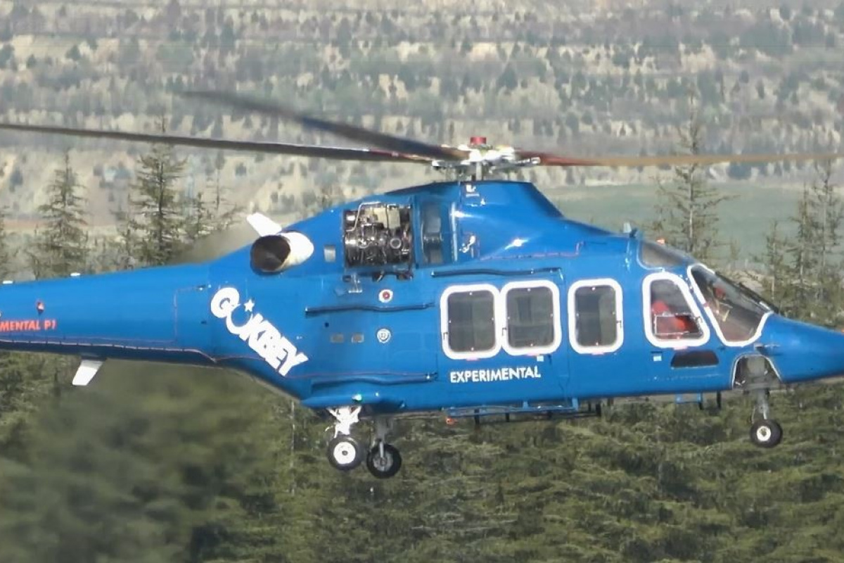 Yerli ve milli ilk helikopter motoru TS1400, test uçuşunda ilk özgün helikopter olan GÖKBEY’i uçurdu