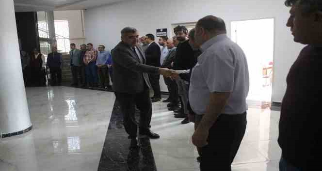 İl Milli Eğitim Müdürlüğü’nde ilk mesai günü bayramlaşma