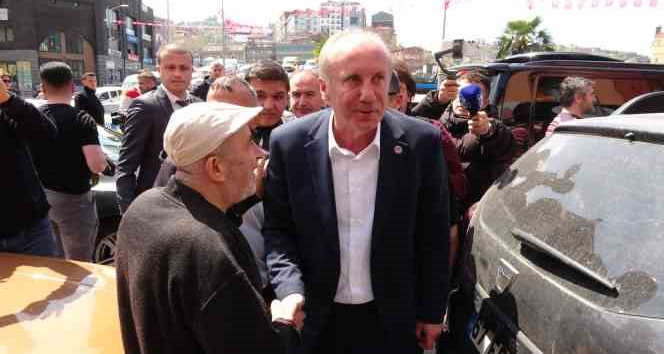 "AK Parti’nin polisi nasıl sizi koruyor" diyen vatandaşa İnce’den "Devletin polisine saygısızlık yapma" cevabı