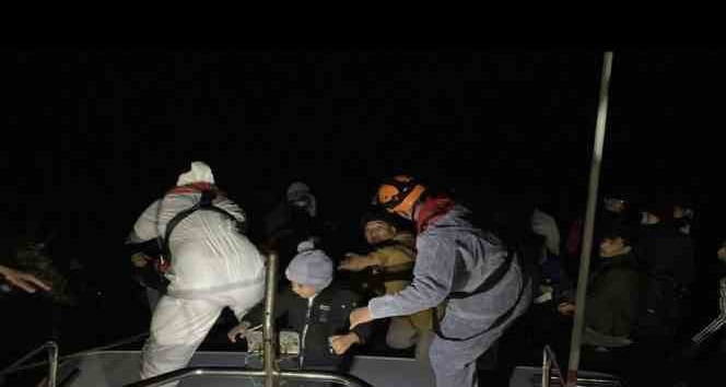 Yunan unsurlarınca ölüme terk edilen 39 kaçak göçmen kurtarıldı