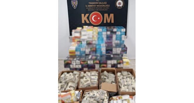 Servet değerinde kaçak elektronik sigara, sigara ve pipo tütünü ele geçirildi