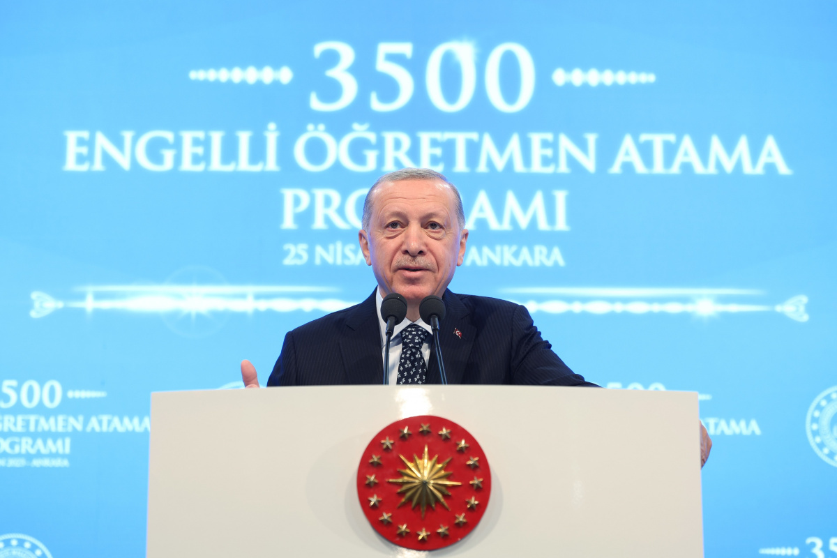 Cumhurbaşkanı Erdoğan, 3 bin 500 Engelli Öğretmen Ataması Programı&#039;nda konuştu