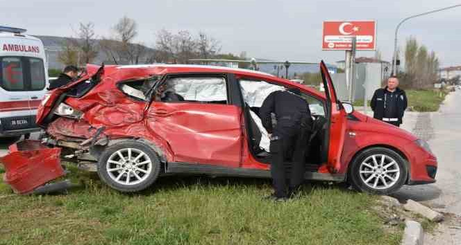 İnönü’de trafik kazası, 1 yaralı