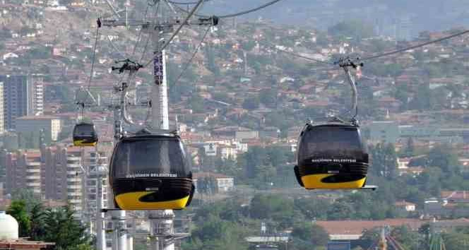 Keçiören’deki teleferiğe 4 günde 6 bin 500 kişi bindi
