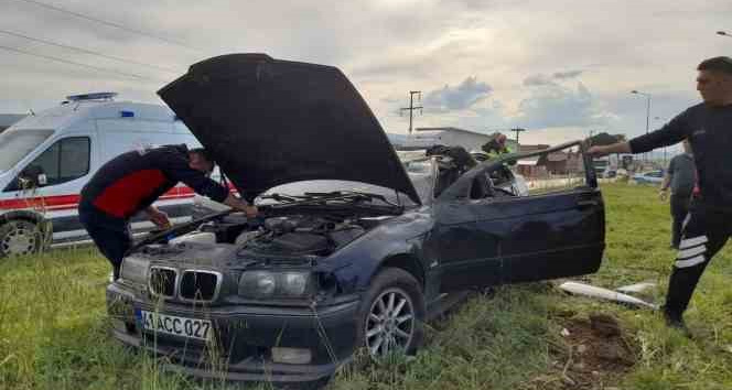 Erbaa’da trafik kazası: 2 yaralı
