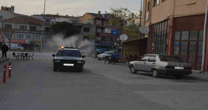 Lapseki Belediyesi sinek ve haşerelere karşı ilaçlama yapıyor