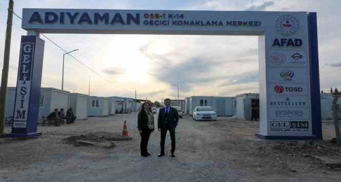 TGSD’nin Adıyaman’da kurduğu bin 200 kişilik konteyner kentte yaşam başladı