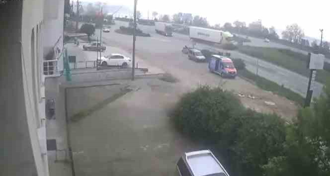 Ölümlü kazanın güvenlik kamera görüntüleri ortaya çıktı