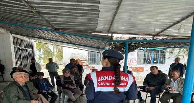 Jandarma orman yangınlarına karşı bilgilendirdi