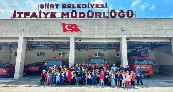 Siirt itfaiyesinden öğrencilere eğitim