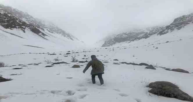 Erzincan’da mayıs ayında kar sürprizi