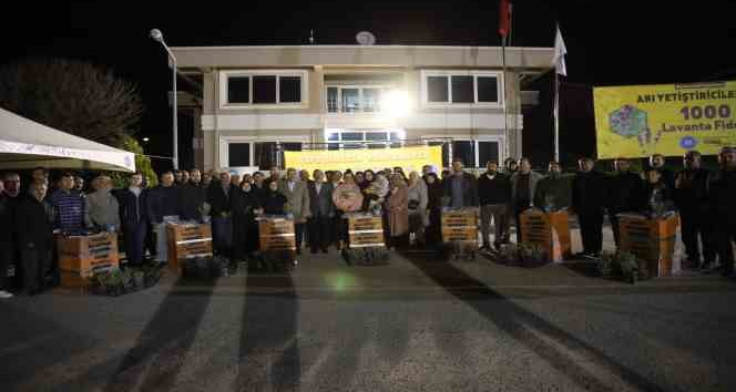 Akyurt’ta çiftçilere arılı kovan dağıtıldı