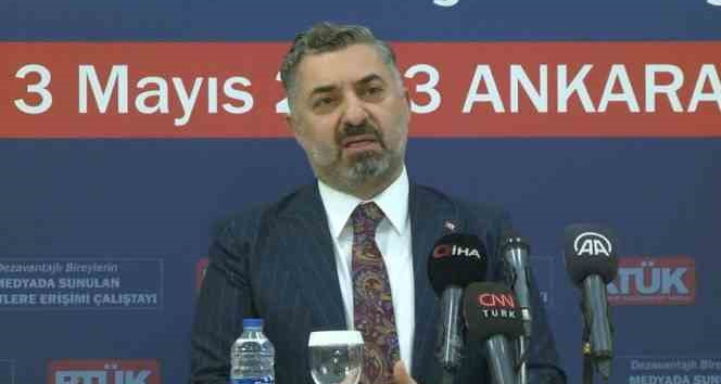 RTÜK Başkanı Şahin: “Ana muhalefet lideri çıkıp bizi tehdit ediyor”