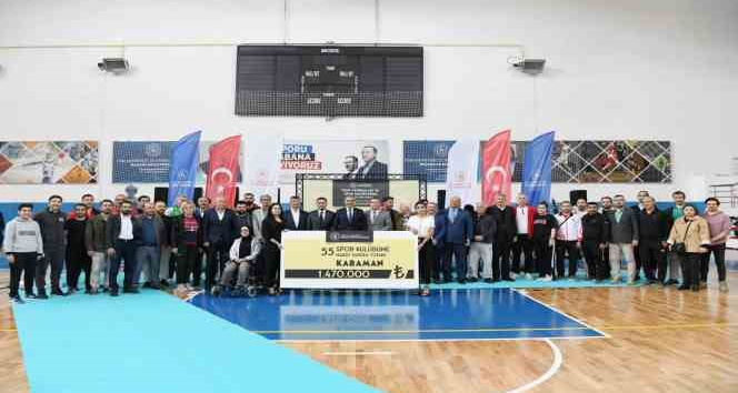 Karaman’da 55 spor kulübüne nakdi yardım