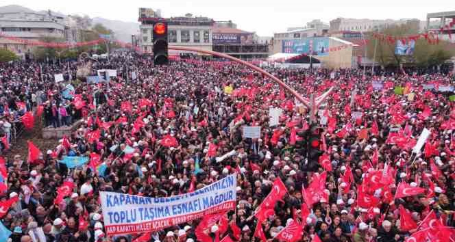 Kılıçdaroğlu, Erzincan’da miting yaptı
