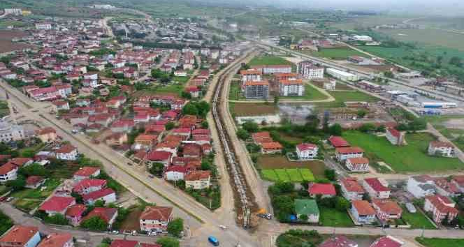 Erbaa kanal sokak projesi hız kesmeden devam ediyor