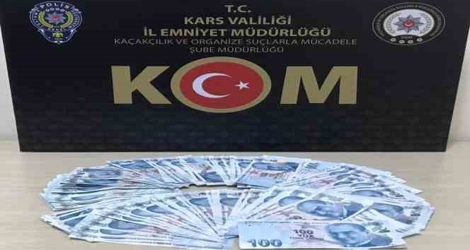 Kars’ta sahte para ele geçirildi