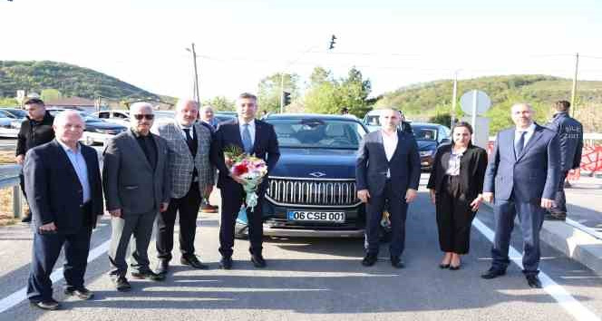 Şile otobanından ilk geçen otomobil yerli ve milli gurur "Togg" oldu