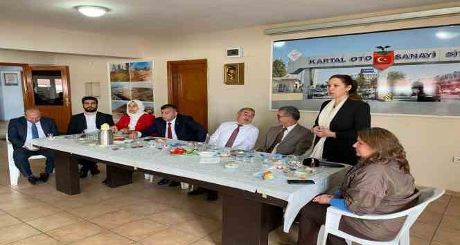 AK Parti’li vekil adayları Atik ve Alagöz, Kartal’da sanayi esnafını ziyaret etti