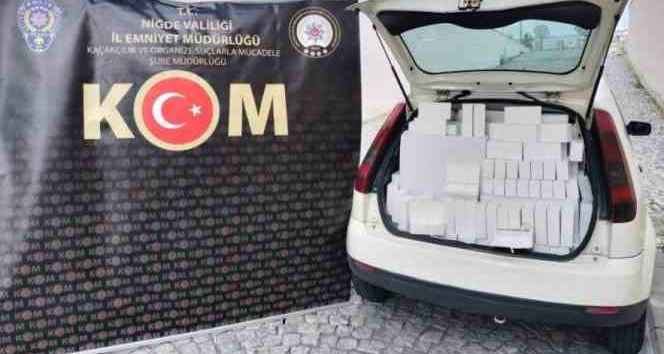 Niğde’de 465 bin makaron ele geçirildi