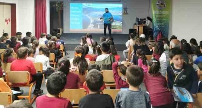 Köyceğizli öğrenciler ’deniz kaplumbağaları’ hakkında bilgilendirildi
