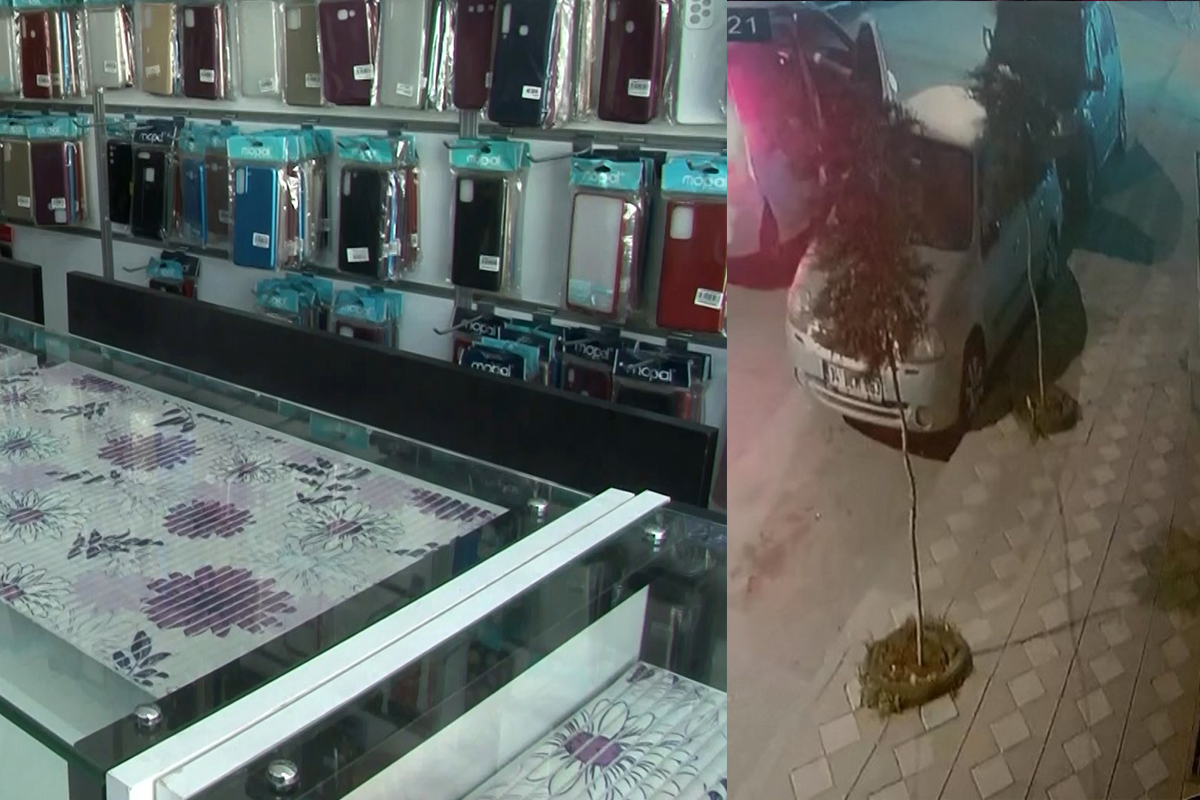Arnavutköy'de telefoncuyu soyan hırsızlar kendisini fark eden esnafın üzerine araç sürdü