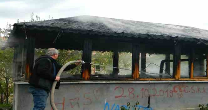 Posof’ta çay ocağında yangın