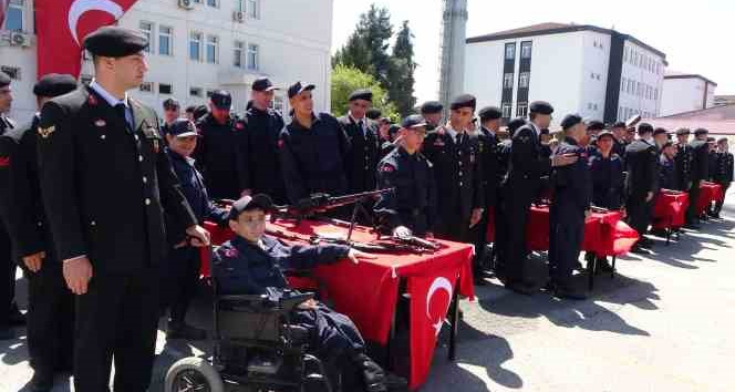 Ordu’da engelli bireyler bir günlük asker oldu