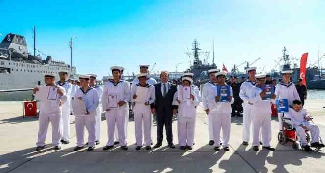 Mersin’de engelliler temsili askerlik yaptı