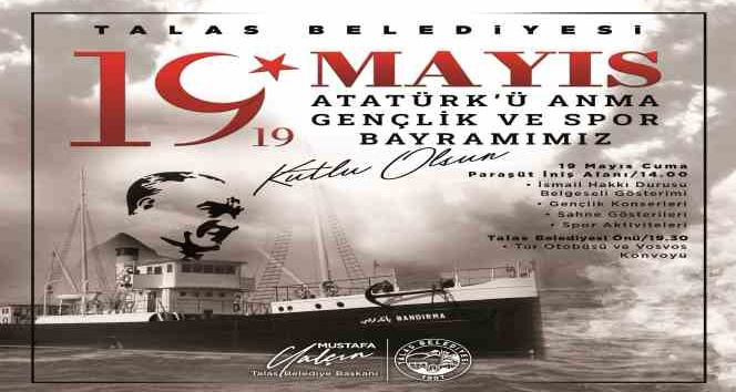 Talas’ta 19 Mayıs heyecanı