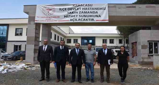 İl Sağlık Müdürü Şenkul yapımı süren hastane inşaatında incelemelerde bulundu